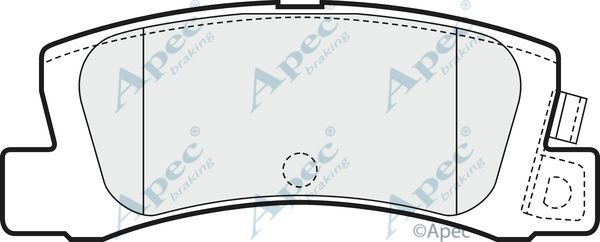 APEC BRAKING stabdžių trinkelių rinkinys, diskinis stabdys PAD1446